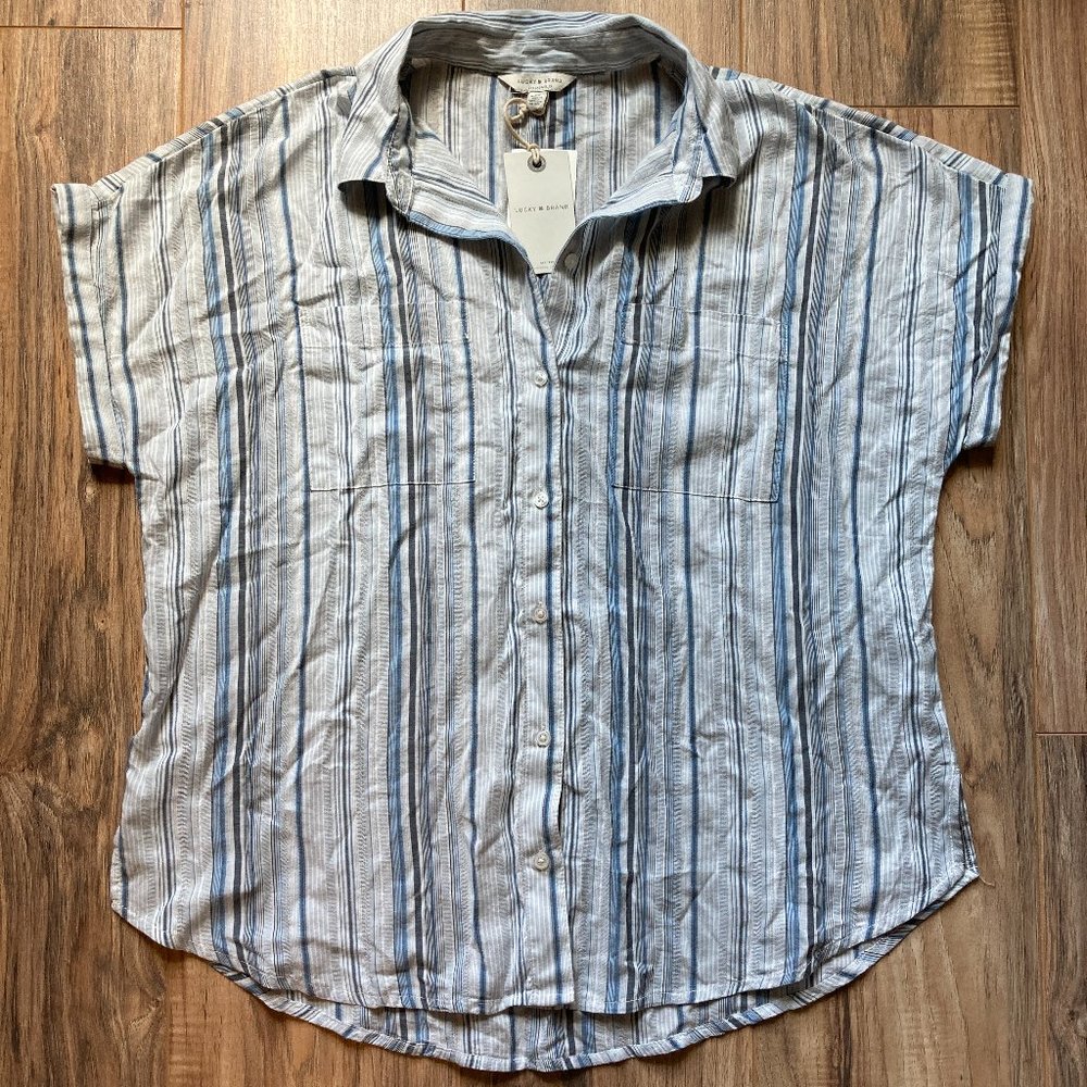 Lucky Brand Striped Button Up Shirt